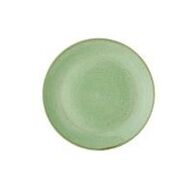 12 stk. Tallerken coupe grøn 260 mm Stonecast Churchill