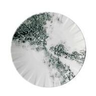6 stk. Tallerken coupe dyb sort 235 mm Abstract Smoked Churchill