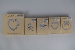 5 pk. Rosendahl Karen Blixens jul - forsølvet