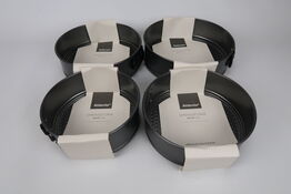 4 stk. Aldente springforme mørkegrå 18 - 24 cm 