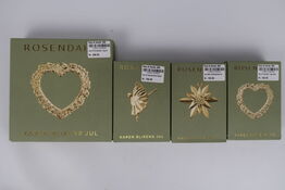 4 pk. Rosendahl Karen Blixens jul - forgyldt