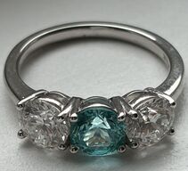 Alliancering i 14 kt hvidguld