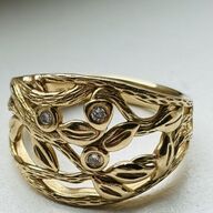 Guld ring i 14 kt med