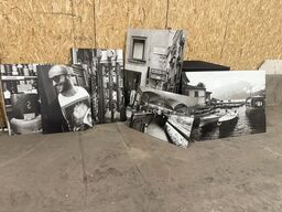 6 billeder på alu plader inkl. indvendig ramme (MOMSFRI)