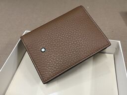 Pung MONTBLANC Soft Grain Card holder 4cc Caramel MB198303