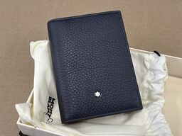 kortholder MONTBLANC Soft Grain Card Holder 4cc Night Blue MB198770