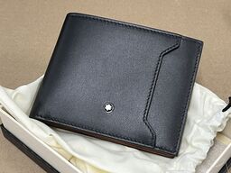Pung MONTBLANC Soft wallet 6cc med kortholder Black/Rust MB198746