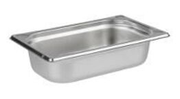 3 stk. Kantine stål 1/4 GN H100 mm 2,8 ltr APS