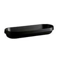 2 stk. Fad oval sort B415 x D150 x H65 mm Emile Henry