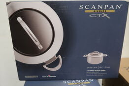 1 stk. Gryde CTX non-stick 4,8 ltr Scanpan m/låg