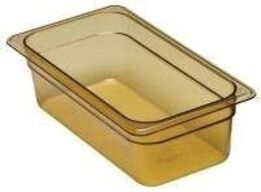 12 stk. Kantine varmefast gul 1/3 GN D100 mm Cambro