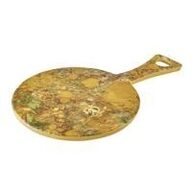 12 stk. Serveringsbræt gul Diam 250 mm Melamin