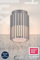 3 stk. nordlux matrix udendørs loftlampe alu(ubrugt)