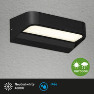 2 stk. briloner led udendørslampe 14,2 cm – sort(ubrugt)