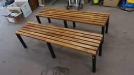 2 stk. omklædningsbænke 40x160x46 cm