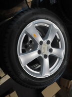 4 stk. Alufælge 205/55R16 (skade på det ene dæk)