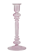 36 stk. Bahne Glas lysestage, rosa - H28,5 cm