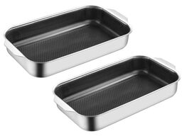 2 stk. Hybrid nonstick bradepande/roaster.