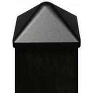 20 stk Kokille stolpehatte Aluminium 78x78 mm 