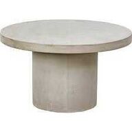 Berlin Lounge/havebord Ø: 78 cm Fibercement Grå 