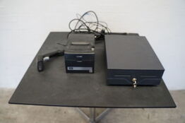 Labelprinter + kasseapparat mv.