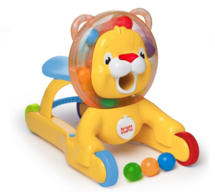 Bright Starts 3-in-1 Step n Ride Lion - lær-at-gå løve med lys og lyd