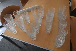 58 stk. diverse kaffeglas