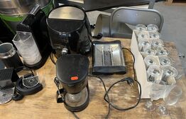 Airfryer, Expressomaskine, Kaffemaskine, Brødrister, Glas