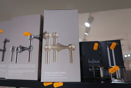 Lysestage STOFF Nagel Brushed Brass