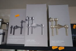 Lysestage STOFF Nagel Brushed Brass