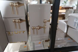 Lysestage STOFF Nagel Brushed Brass