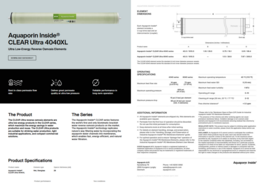 63 stk. CLEAR ULTRA 4040XL AQUAPORIN Inside