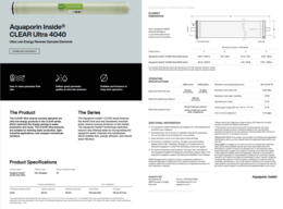 63 stk. CLEAR Ultra 4040 AQUAPORIN Inside