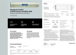 17 stk. CLEAR Classic HR 8040-400 AQUAPORIN Inside