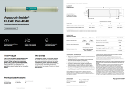 13 stk. CLEAR Plus 4040 AQUAPORIN Inside