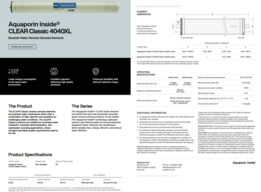 16 stk. CLEAR Classic 4040XL AQUAPORIN Inside