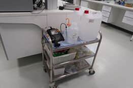 Opbevaringsvogn uden indhold