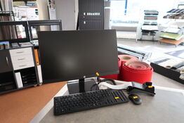 Computerskærm HP 24m, tastatur, mus, computer LENOVO ThinkCentre M700