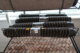 Hylde med dørmåtter