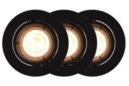 5 stk. nordlux carina smart m. app styring 3-kit børstet sort(ubrugt)