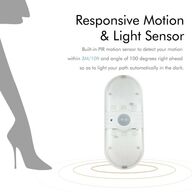 10 stk. led batteri lamper m. sensor lys 14 cm(ubrugt)