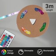 5  stk. briloner rgb led  strip 3 meter med remote(ubrugt)