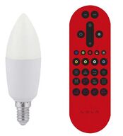 5 stk. Smart Light Bulb E14 rgb + cct app inkl. fjernbetjening(ubrugt)