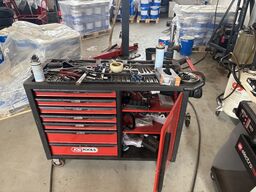 Værkstedsrullebord med indhold KS TOOLS