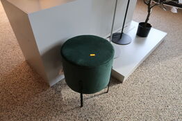 Taburet grøn velour