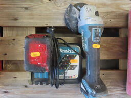 Vinkelsliber, batteri og oplader - MAKITA DGA506