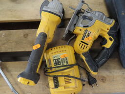 Stiksav, Vinkelsliber, Oplader - DEWALT