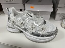 Damesko Sneakers m. Blomster str. 41