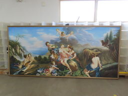 Stort Maleri i ramme (Barok/Rokoko stil)