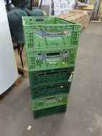 6 stk. plastkasser (foldbare)